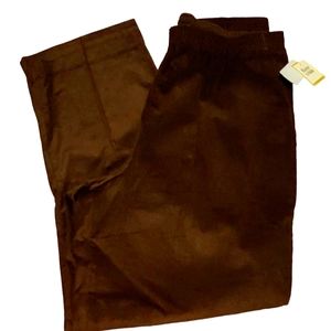 Baxter&Wells 14 P Brown Colored Corduroy Elastic Waist Pants NWT vintage